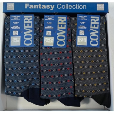 Pack 12 pairs Long socks Man SUMMER LINE - ENRICO COVERI