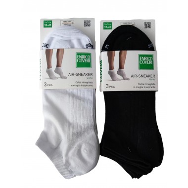 Multipack 3 Socken Sneaker Männer M_TRASPIRANTE SET 3 PZ - ENRICO COVERI