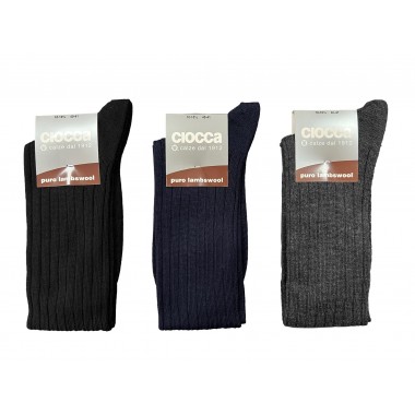 Confezione 6 paia Calze Lunghe Uomo Lana Merino 505 - CIOCCA