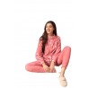 Damen-Pyjama mit offenem Reißverschluss, Koralle 24D93008 – KISSIMO