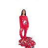 Pijama navideño de mujer en algodón interlock 24D90852- KISSIMO