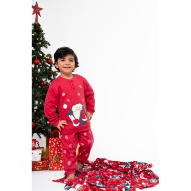 Petits pyjamas de Noël en coton 24U00452- KISSIMO