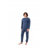 Men's pajamas in cotton interlock 24U00004 - KISSIMO