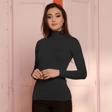 Mujer de manga larga lupo cashmere ESTEL- KISSIMO