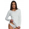 T-shirt femme manches longues en coton KM 193 - KISSIMO