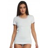 Women's Short Sleeve T-shirt More Lace Cotton Interlock KM 197 - KISSIMO