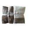 Complete bathroom towels with leap 2+2 in sponge 100% cotton 420 gr crafting BALZA