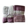 Complete bathroom towels with leap 2+2 in sponge 100% cotton 420 gr crafting BALZA