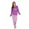 Frauen pajamas Serafino Interlock 23D60005 -Ja- KISSIMO