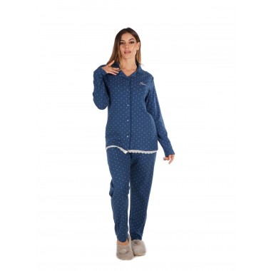 Women's pajamas Open Interlock 23D20001 -Ja- KISSIMO