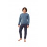 Herren-Pyjama aus Interlock-Baumwolle 24U10006 - KISSIMO