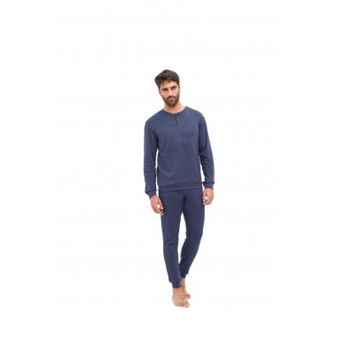 Pyjama en coton homme Interlock 24U10013 - KISSIMO