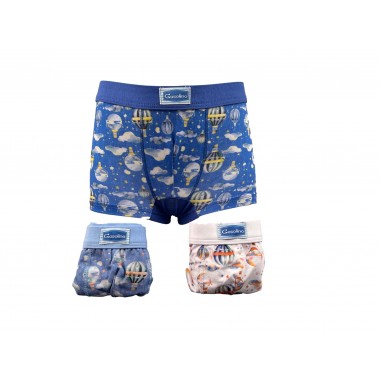 6er-Pack Baby-Boxershorts aus Baumwolle in verschiedenen Farben U3750F - GASOLINO