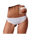 Packaging 6 Women's Thong in Mixed Fiber Colors Black White Nude 1658 - Lovely Girl