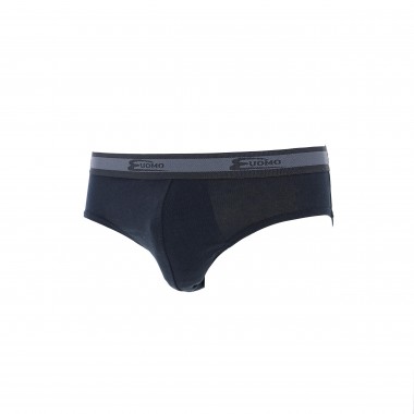 Pack 3 boxes with 2 men's cotton briefs black 2383 - Cotonella