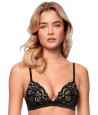 Soutien-gorge triangle rembourré 5010 noir et blanc - Infiore