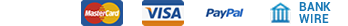 Paga con: Carta di credito, Paypal, Bonifico bancario o Contrassegno
